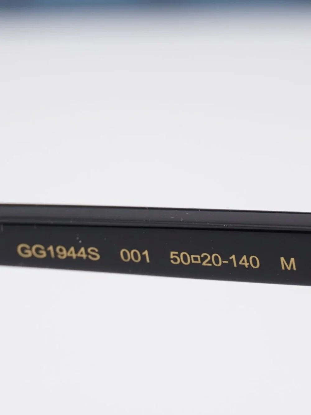 Gucci GG1944S 001 Rectangle Sunglasses - Black / Grey - Picture 9 of 12
